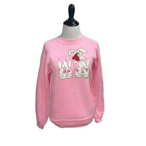 Sportswear Vintage 1980's Women's S Small Kersten Brothers Bunny Sweater Pink